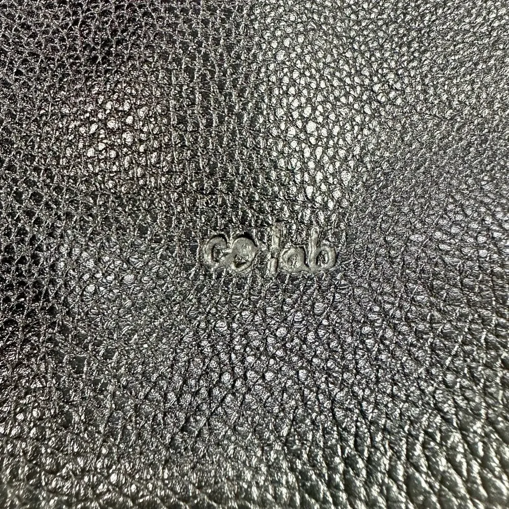Colab Gray & Black Vegan Leather Large Size Minimalist Mod Hobo Bag Purse
